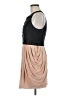 Twelve by Twelve 100% Polyester Color Block Tan Cocktail Dress Size M - photo 5