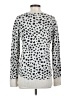 Ann Taylor LOFT Animal Print Silver Pullover Sweater Size S - photo 2