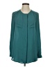 Ann Taylor LOFT 100% Polyester Teal Long Sleeve Blouse Size XS - photo 1