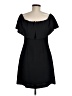 Charles Henry Solid Black Cocktail Dress Size M - photo 2