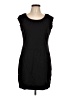 Nine West Solid Black Casual Dress Size L - photo 1
