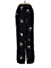 Massimo Dutti 100% Viscose Floral Black Casual Pants Size 8 - photo 1