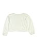 Flowers By Zoe Floral Silver Pullover Sweater Size S (kids) - photo 2