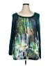 Bobeau 100% Polyester Teal 3/4 Sleeve Blouse Size 1X - photo 1