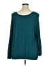 Bobeau 100% Polyester Teal 3/4 Sleeve Blouse Size 1X - photo 2