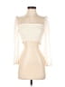 Blue Life 100% Rayon Ivory 3/4 Sleeve Blouse Size S - photo 1