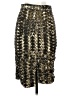 Hunter Bell 100% Polyester Metallic Gold Formal Skirt Size 0 - photo 2