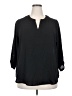 Love Ryan Black 3/4 Sleeve Blouse Size 2X - photo 1