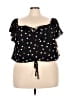 Assorted Brands 100% Rayon Black Short Sleeve Blouse Size 3X - photo 1