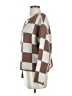 Blu Pepper 100% Polyester Checkered-gingham Brown Pullover Sweater Size S - photo 5