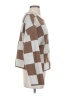 Blu Pepper 100% Polyester Checkered-gingham Brown Pullover Sweater Size S - photo 4