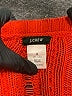 J.Crew 100% Cotton Orange Pullover Sweater Size M - photo 7