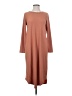 Assorted Brands Solid Brown Casual Dress Size XS - photo 1
