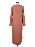 Assorted Brands Solid Brown Casual Dress Size XS - photo 2