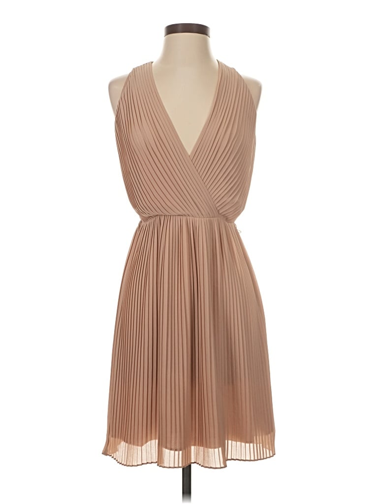Halston Heritage Cocktail Dress In Brown