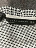 Zara Houndstooth Silver Long Sleeve Blouse Size L - photo 7