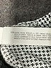 Zara Houndstooth Silver Long Sleeve Blouse Size L - photo 8