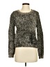 Moth Metallic Silver Pullover Sweater Size S - photo 1
