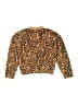 Billabong 100% Polyester Animal Print Tan Orange Fleece Jacket Size S (youth) - photo 2