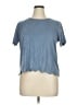 A Beautiful Soul 100% Polyester Blue Short Sleeve Top Size 1X - photo 1