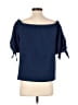 Olivia Grey Blue 3/4 Sleeve Blouse Size S - photo 2