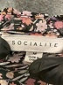 Socialite 100% Polyester Floral Black Casual Dress Size M - photo 7