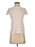 ATM 100% Cotton Stripes Ivory Short Sleeve Turtleneck Size XS - photo 1