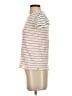 ATM 100% Cotton Stripes Ivory Short Sleeve Turtleneck Size XS - photo 5