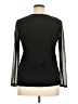 Ashley Blue Black Long Sleeve Blouse Size XL - photo 2