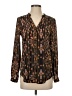 H&M Brown Long Sleeve Blouse Size 4 - photo 1