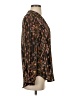 H&M Brown Long Sleeve Blouse Size 4 - photo 4