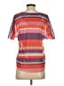 Lola 100% Polyester Orange Short Sleeve Top Size S - photo 2