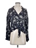 Fate 100% Rayon Gray 3/4 Sleeve Blouse Size S - photo 1