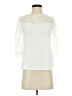 Shein 100% Polyester Ivory 3/4 Sleeve Top Size 2 - photo 1