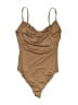 Babaton 100% Polyester Tan Brown Bodysuit Size XS - photo 2