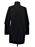 Zara Basic Black Coat Size S - photo 2