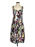Tabitha 100% Rayon Print Purple Cocktail Dress Size 2 - photo 1