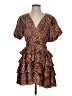 VICI 100% Polyester Animal Print Brown Cocktail Dress Size S - photo 1