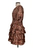 VICI 100% Polyester Animal Print Brown Cocktail Dress Size S - photo 5
