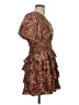 VICI 100% Polyester Animal Print Brown Cocktail Dress Size S - photo 4
