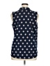 Charter Club Blue Sleeveless Button-Down Shirt Size 0X - photo 2