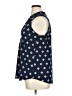 Charter Club Blue Sleeveless Button-Down Shirt Size 0X - photo 5
