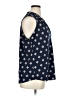 Charter Club Blue Sleeveless Button-Down Shirt Size 0X - photo 4