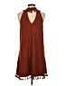 Entro 100% Polyester Brown Casual Dress Size S - photo 2