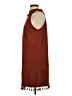Entro 100% Polyester Brown Casual Dress Size S - photo 5
