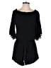 Lilka 100% Rayon Solid Black Romper Size S - photo 1