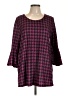 Anthony Richards Purple 3/4 Sleeve Blouse Size L - photo 1