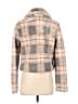 Lulus 100% Polyester Plaid Gray Faux Fur Jacket Size S - photo 2