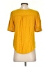 Maeve by Anthropologie 100% Rayon Yellow Short Sleeve Blouse Size 2 - photo 2