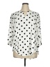 Torrid 100% Rayon Polka Dots Ivory 3/4 Sleeve Blouse Size 1X Plus (1) - photo 1